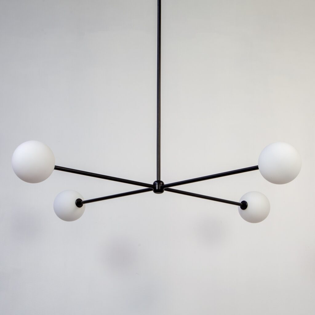 Globe 4 Chandelier by Research.Lighting